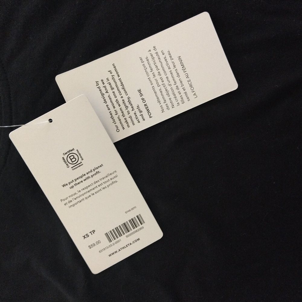 Athleta Classic Black Tee - Picture 3 of 3